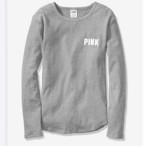 Victoria’s Secret Pink Thermal Waffle Knit Top
